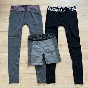 Gymshark Black and Gray Leggings Set Size Small